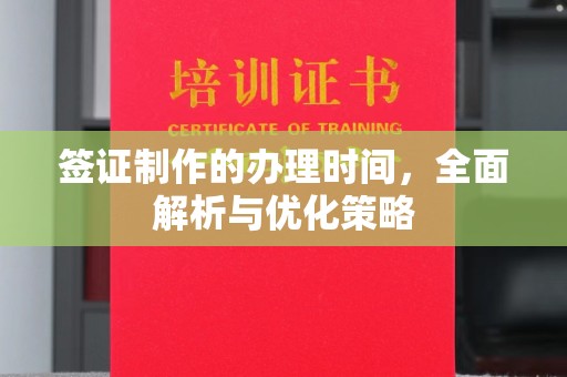 双塔签证制作的办理时间，全面解析与优化策略